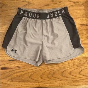 Under Armour Women's Athletic Shorts in Gray and Black